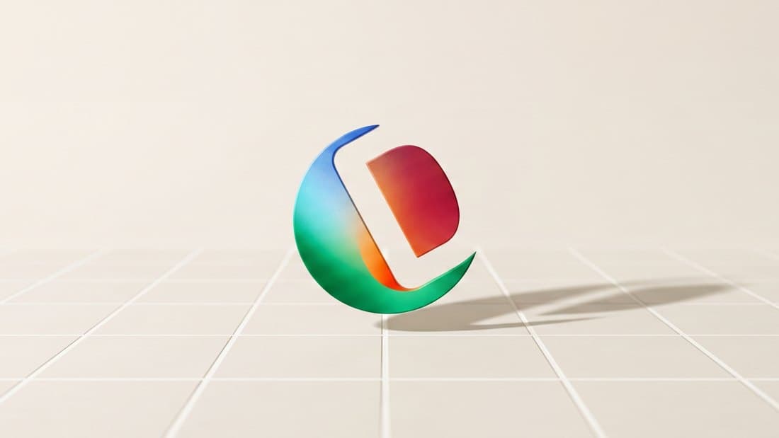 The Dexter mark rendered in colour on a grid